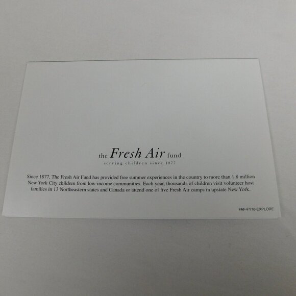Lot of 5 Fresh Air Fund Folded Blank Note Cards Dream Inspire Adventure Explore - Picture 3 of 8